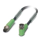 SAC-8P-M 8MS/ 0,3-PUR/M 8FR BK - Sensor/actuator cable