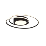 Yava LED ceiling lamp matt black