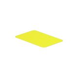 Device marking, halogen-free, Self-adhesive, 27 mm, Polyester, yellow