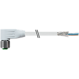 M12 fem. 90° A-cod. with cable F&B PVC 5x0.34 shielded gy  60m