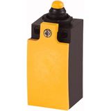 Position switch, Rounded plunger, Basic device, expandable, 2 NC, Screw terminal, Yellow, Insulated material, -25 - +70 °C