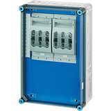 Mi load separator box IP65, 2x160A NH00 3p op Rail 250A 5-pin, 300x450