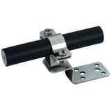 Roof cond. holder StSt f. metal roofs w. conn. lug f. HVI conductor D 