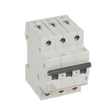MCB RX³ 6000 - 3P - 400V~ - 13 A - C curve - prong/fork type supply busbars