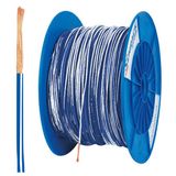 PVC Insulated Single Core Wire H05V-K 1mmý blue/white (coil)