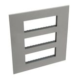 Arteor Surround Plate 3 x 6 Module Square Magnesium