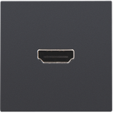 Finishing set with HDMI-to-HDMI connection, anthracite coated