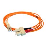Patch cord fiber optic LC/SC (50/125µm) OM2 2m