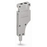 L-type test plug module modular with spring-loaded contact pin gray