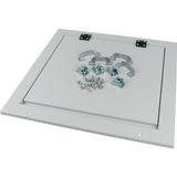 Top plate, for arc protection, for WxD=1100x400mm, grey