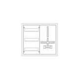 KS2013EX2 ComfortLine B Meter board, Surface mounted/partially recessed mounted, 72 SU, IP44, Field Width: 2, Rows: 3, 500 mm x 550 mm x 215 mm