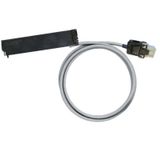 PLC-wire, Digital signals, 20-pole, Cable LiYY, 2 m, 0.25 mm²