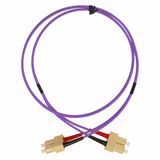 FO Patchcord Duplex SC/SC, 50/125æm OM4, LS0H-3,violet, 2.0m