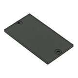 Profile endcap MFL flat closed incl. Screws black