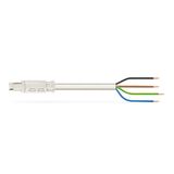 pre-assembled connecting cable;Eca;Socket/open-ended;white