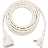 Short Extension Cable With Angled Flat Plug 5m H05VV-F3G1.5 white