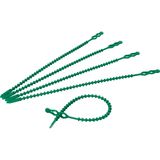 Kabelbinder für Garten und Pflanzen 23,5cm, wiederverwendbar, Farbe: grün