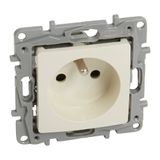 2P+E French standard socket outlet Niloé - with shutters -screw terminals -ivory