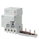 RC unit, 4-pole, type A, In: 40 A, 300 mA, Un AC: 400 V, for 5SL4