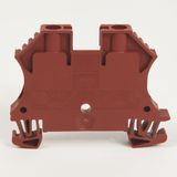 Allen-Bradley, 1492-J IEC Terminal Block, One-Circuit Feed-Through Block, 6 mm (# 22 AWG - # 10 AWG), Standard Feedthrough, Red,