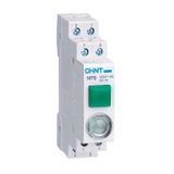 Push button with LED pilot 6.3Vac 1NO+2NC Green (NP9-PPV12-6,3)