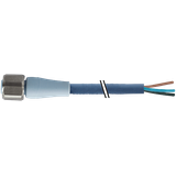 M12 fem. 0° A with cable F&B Pro TPE-S 4x0.34 bu UL rob+dragch 25m