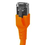 Patchcord RJ45 shielded Cat.6a 10GB, LS0H, orange,   0.5m