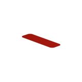 Device marking, halogen-free, Self-adhesive, 27 mm, Polyester, red