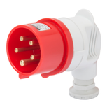 90° PLUG - IP44 - 2P+E 32A 380-415V 50/60HZ - RED - 9H - SCREW WIRING