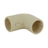 90° square elbow IP40 - Ø16mm - RAL1015 sand