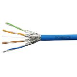 U/FTP Cable Cat.6a, 4x2xAWG23/1, 500Mhz, LS0H, Dca, blue