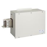 Feed unit, Canalis KSA, 630A, left mounting, without line protection, polarity 3L+N+PE, white RAL9001