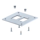 ISS160160BP Floor plate for install. column, industry 250x250x8mm
