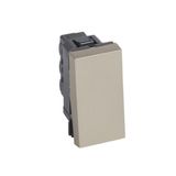 Arteor 1 Way 6A Push Button 1 Module Square Champagne