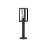 Dark Grey Aluminum & Clear Glass LED E27 1x12 Watt 220-240 Volt Bulb Excluded IP54 L: 11 W: 11 H: 50 cm