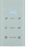 Touch sensor 3g thermostat, display, intg bus coupl. , KNX-R.3, glass 