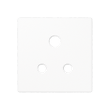 Centre plate for socket insert 3171-5 EINS, thermoplastic, A range, white