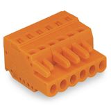 1-conductor female connector CAGE CLAMP® 2.5 mm² orange