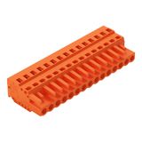 1-conductor female connector CAGE CLAMP® 2.5 mm² orange