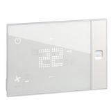 Ux One 24V touch screen thermostat for hotel room heating and air conditioning management surface-mounted version - white