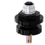 adapter M12 socket, 8-pole, for M20...