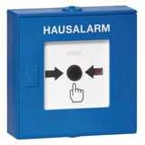 BEKA radio push-button detector, house alarm, blue, for hazard detection systems