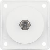 Integro inserts-Aerial Connector Box SAT, Polar White Matt