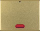 Rocker with red lens and imprint "0", Arsys, gold metal