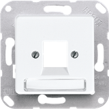 Centre plate for modular jack sockets 169-1NWEWW