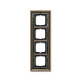 1724-843-500 Cover Frame Busch-dynasty® antique brass decor anthracite