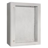 Wall-mounted encl. 1 glazed door IP65, H=600 W=500 D=300 mm