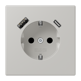 SCHUKO socket with USB charger LC32013 LC1520-15CA205