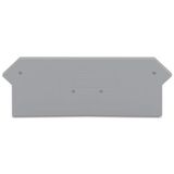 End and intermediate plate 2 mm thick gray