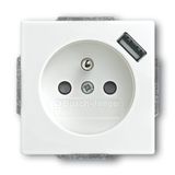 20 MUCBUSB-884-500 CoverPlates (partly incl. Insert) USB charging devices studio white matt